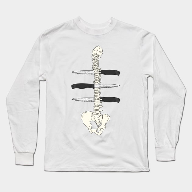 Back Stabbed Long Sleeve T-Shirt by Brieana